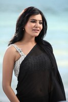 Samantha Black Saree Photos